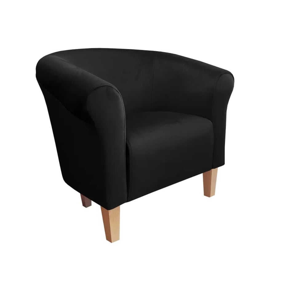 Fotel DRAWA 1 VELVET czarny