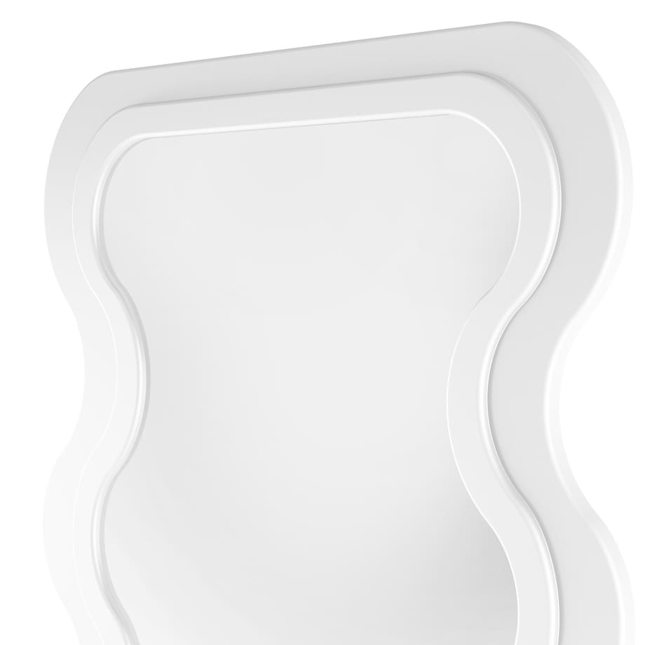 Lustro w nieregularnej ramie 180x80cm białe