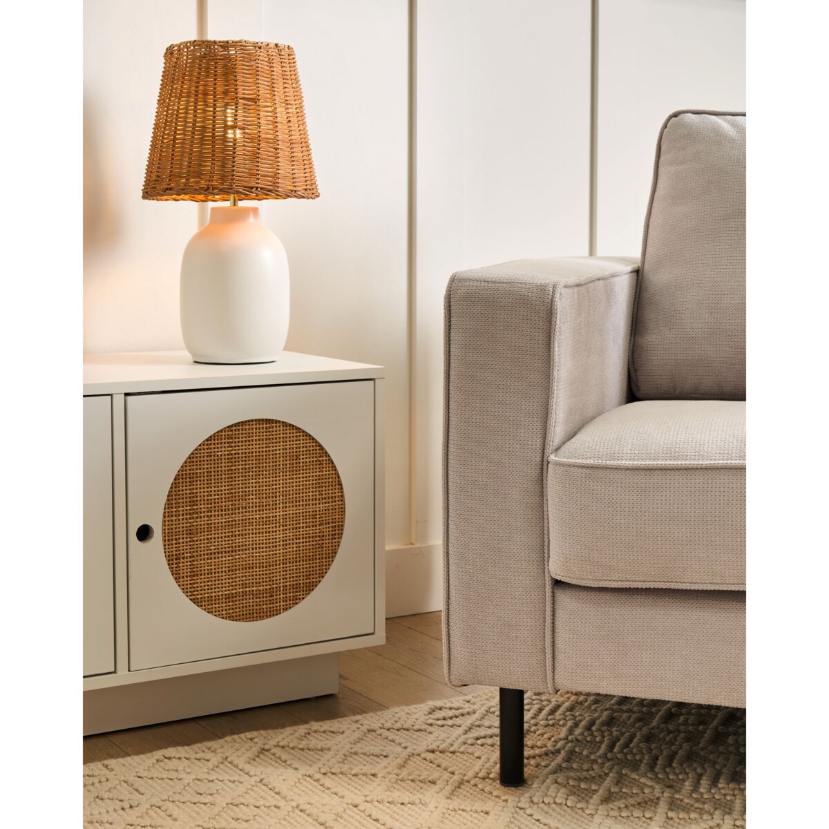 Lampa stołowa BARTANG Ceramika Biały