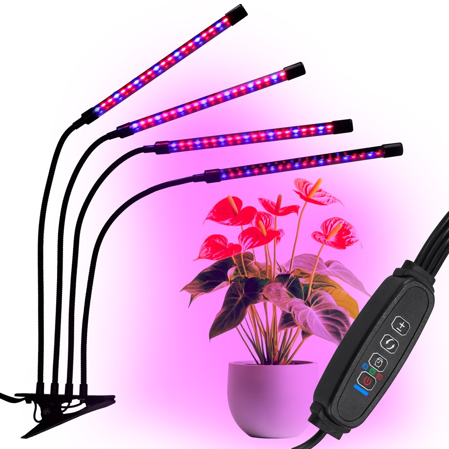 Lampa Led Do Wzrostu Roślin 80 Diod Timer 25 W Uprawa Roślin Do Domu Bez Zasilacza Sieciowego