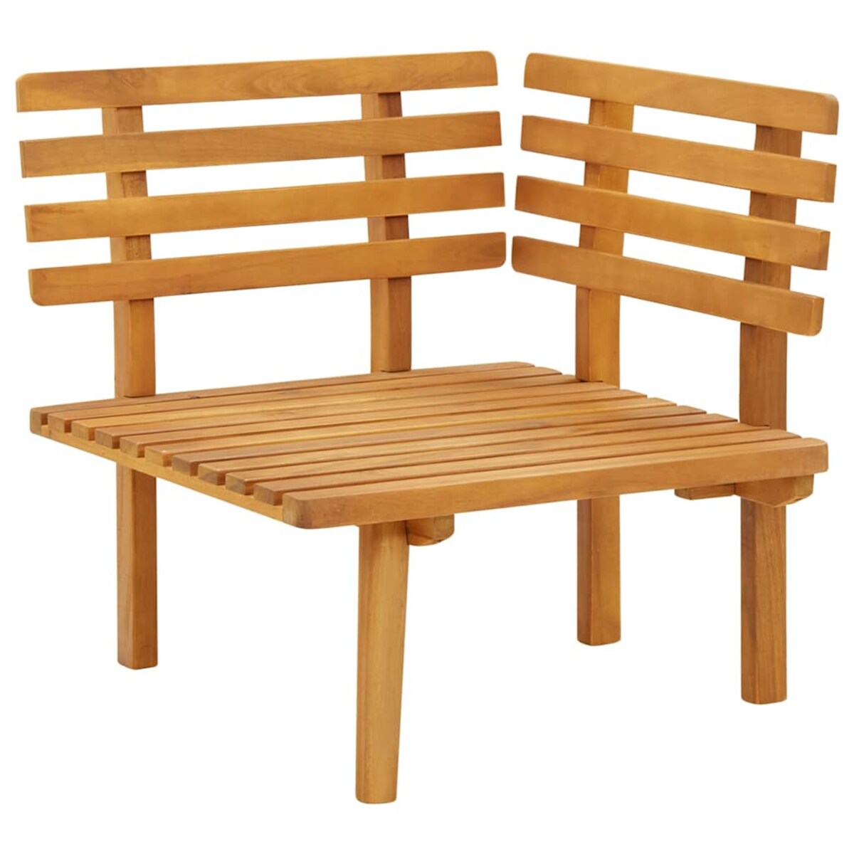 vidaXL Ogrodowe siedzisko narożne z poduszkami, lite drewno akacjowe