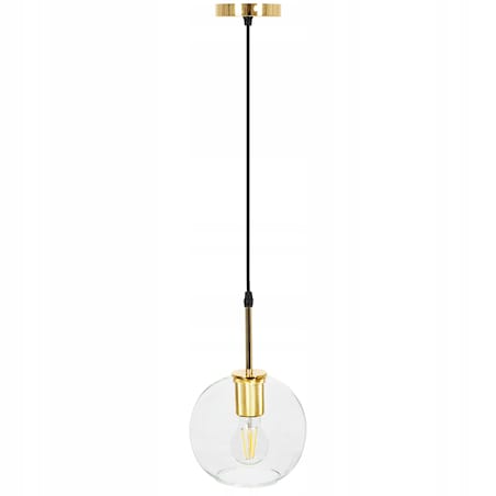 Lampa Wisząca Szklana Kula Złota Nowoczesna