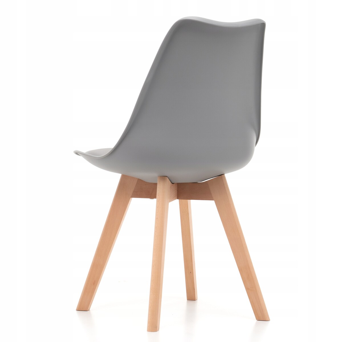 Krzesło skandynawskie do salonu jadalni kuchni nowoczesne DUBLIN jasnoszary