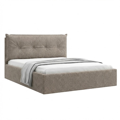 Łóżko Tapicerowane Regal 140X200 Stelaż Pojemnik Na Pościel Abriamo 03