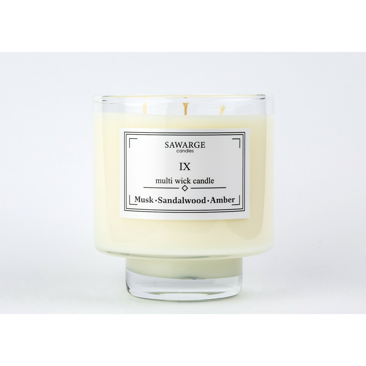 Świeca Zapachowa Sojowa No9 /50h/Bursztyn Piżmo Drzewo Sandałowe 450g