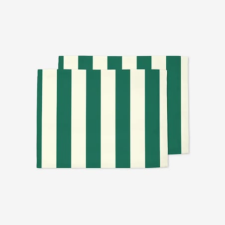 Podkładki świąteczne - klasyczne zielone pasy