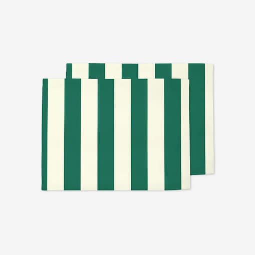 Podkładki świąteczne - klasyczne zielone pasy