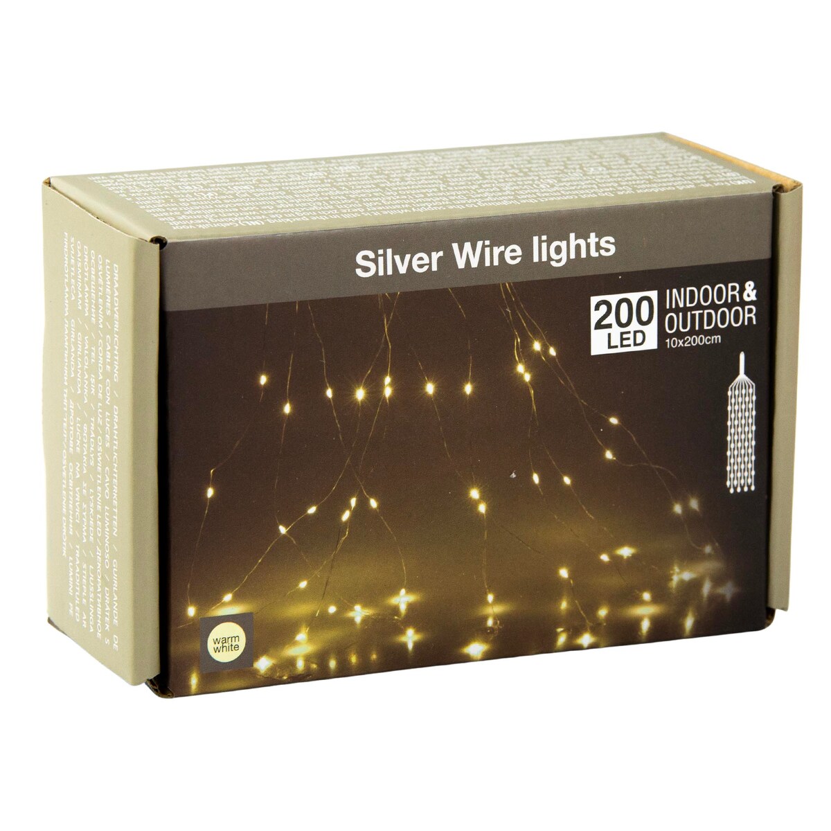 Lampki Kurtyna Druciki 200 Led 10X200Cm Ozdoba Wisząca Na Okno Ciepły Biały