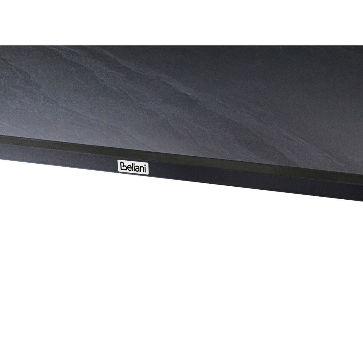 Stół ogrodowy RODALLO 160 cm 90 cm Kamień Czarny marmur