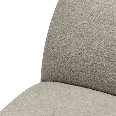 Fotel obrotowy 73x85x85 cm TENNO-3 bouclé brązowo-szary