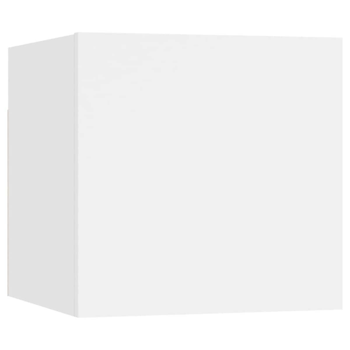 vidaXL Szafka nocna, biała, 30,5x30x30 cm, materiał drewnopochodny