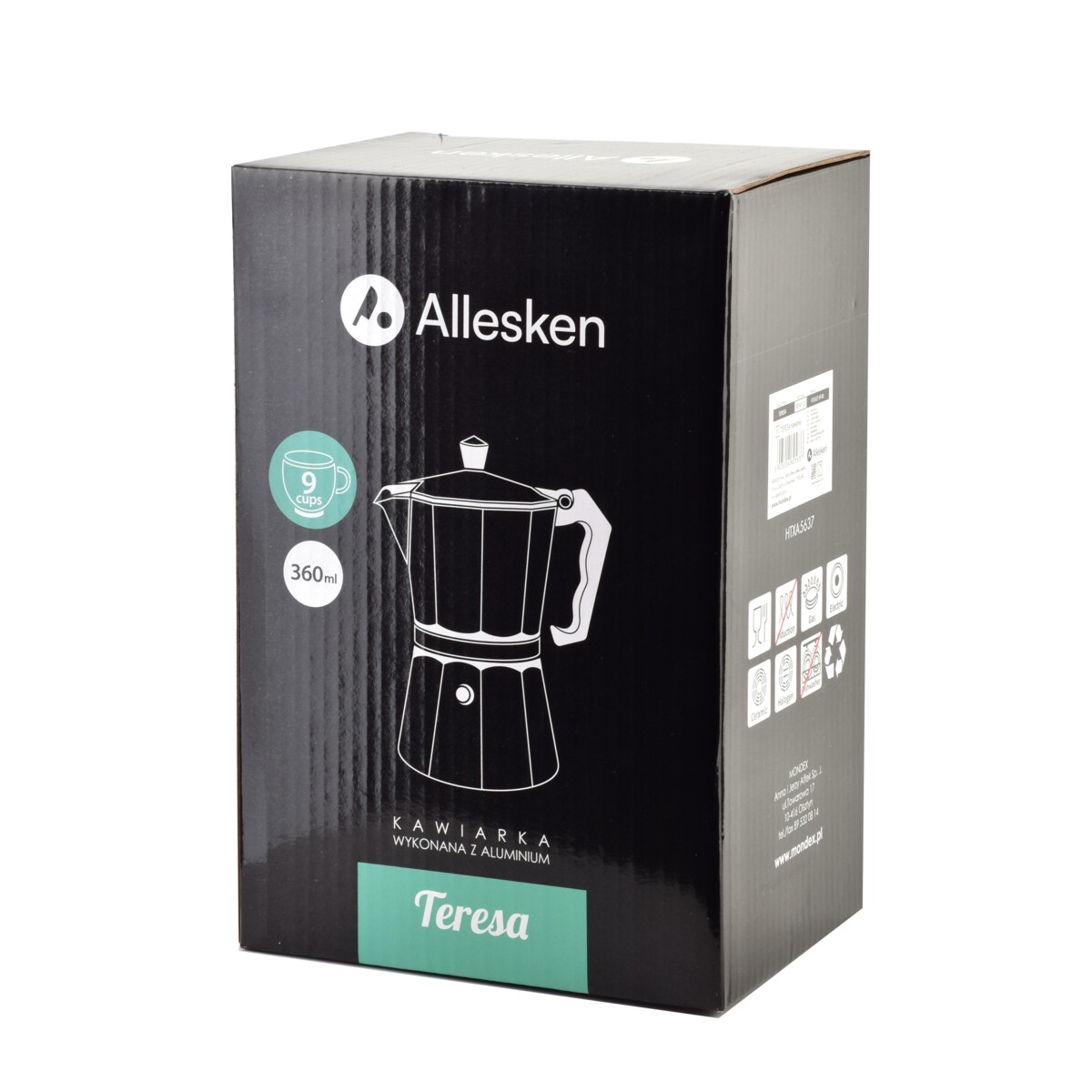 TERESA Kawiarka 360ml 10x17xh21cm Allesken