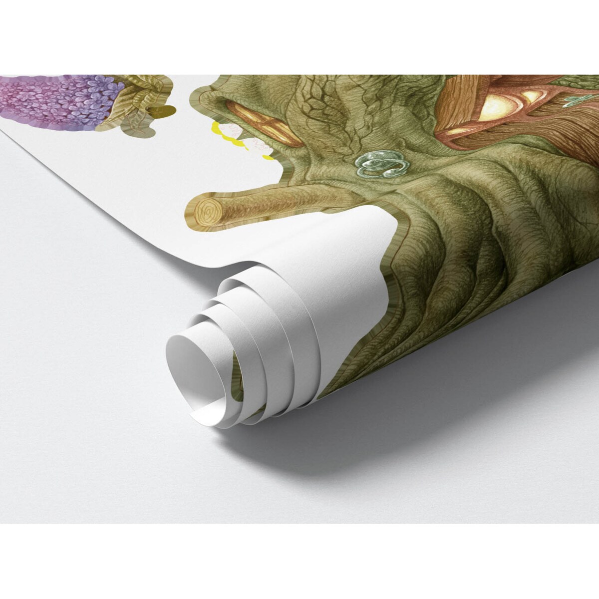 Zestaw naklejek na ścianę, Wróżki krasnale i domek, 130cm