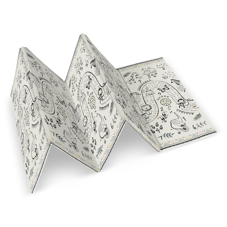 Mata piankowa edukacyjna składana dla dzieci duża 180x200 pianka xpe Nukido