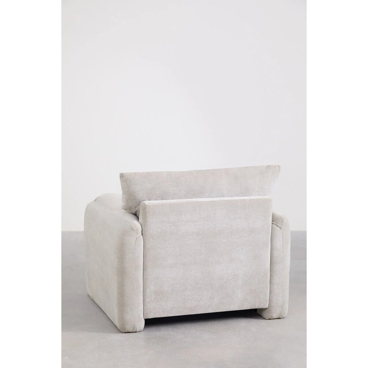 Fotel wypoczynkowy jasnoszary Serra