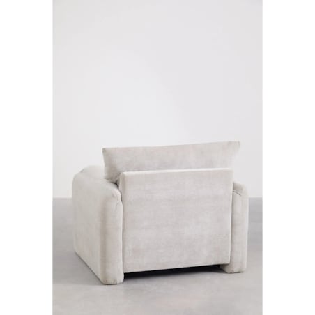 Fotel wypoczynkowy jasnoszary Serra