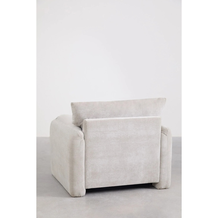 Fotel wypoczynkowy jasnoszary Serra