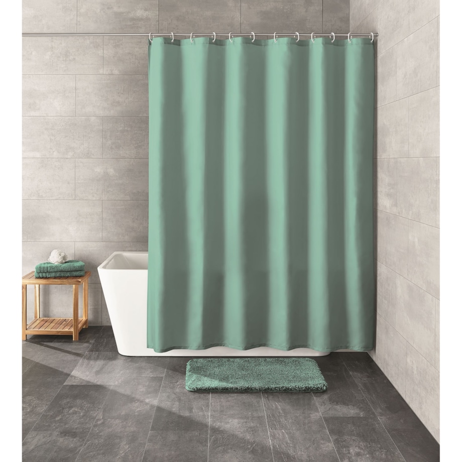 KLEINE WOLKE Rica Ekologiczna Zasłona prysznicowa Eco Care 180x200 cm zielony