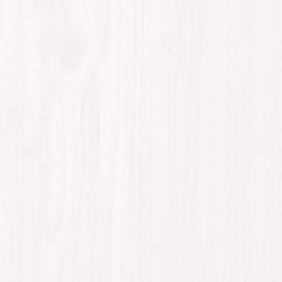 vidaXL Donica ogrodowa, biała, 40x40x39 cm, lite drewno sosnowe