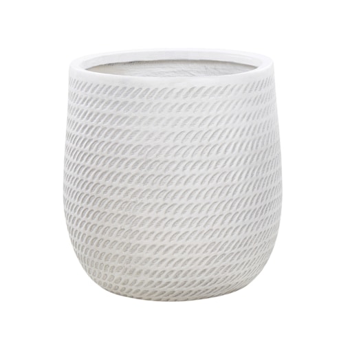 Doniczka ⌀ 39 cm złamana biel LIVADIA