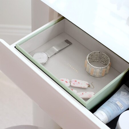 Szkatułka na biżuterię Stackers open classic zieleń szałwiowa