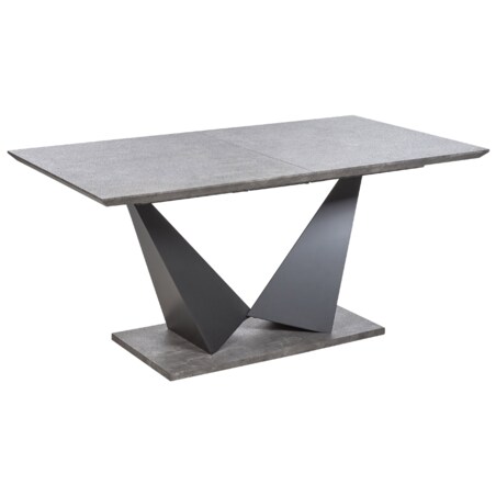 Stół do jadalni rozkładany 160/200 x 90 cm efekt betonu ALCANTRA