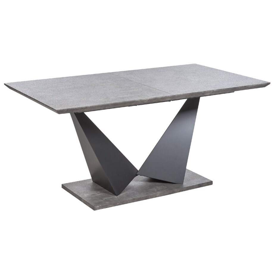 Stół do jadalni rozkładany 160/200 x 90 cm efekt betonu ALCANTRA