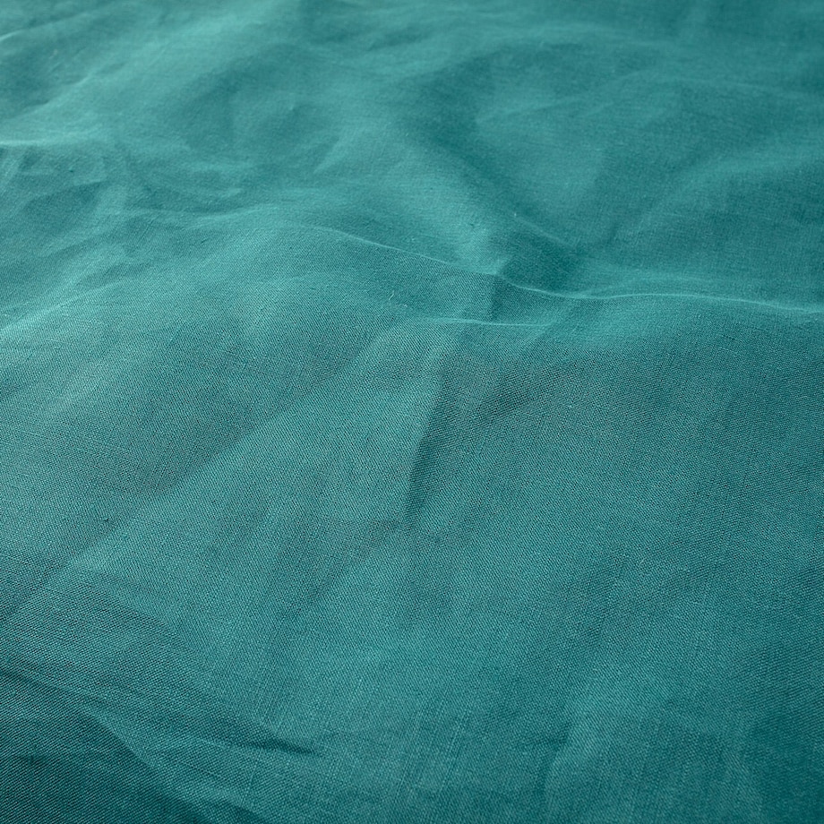 Komplet pościeli lnianej Linen 150x200cm emerald green, 150 x 200 cm / 1 x 60 x 50 cm