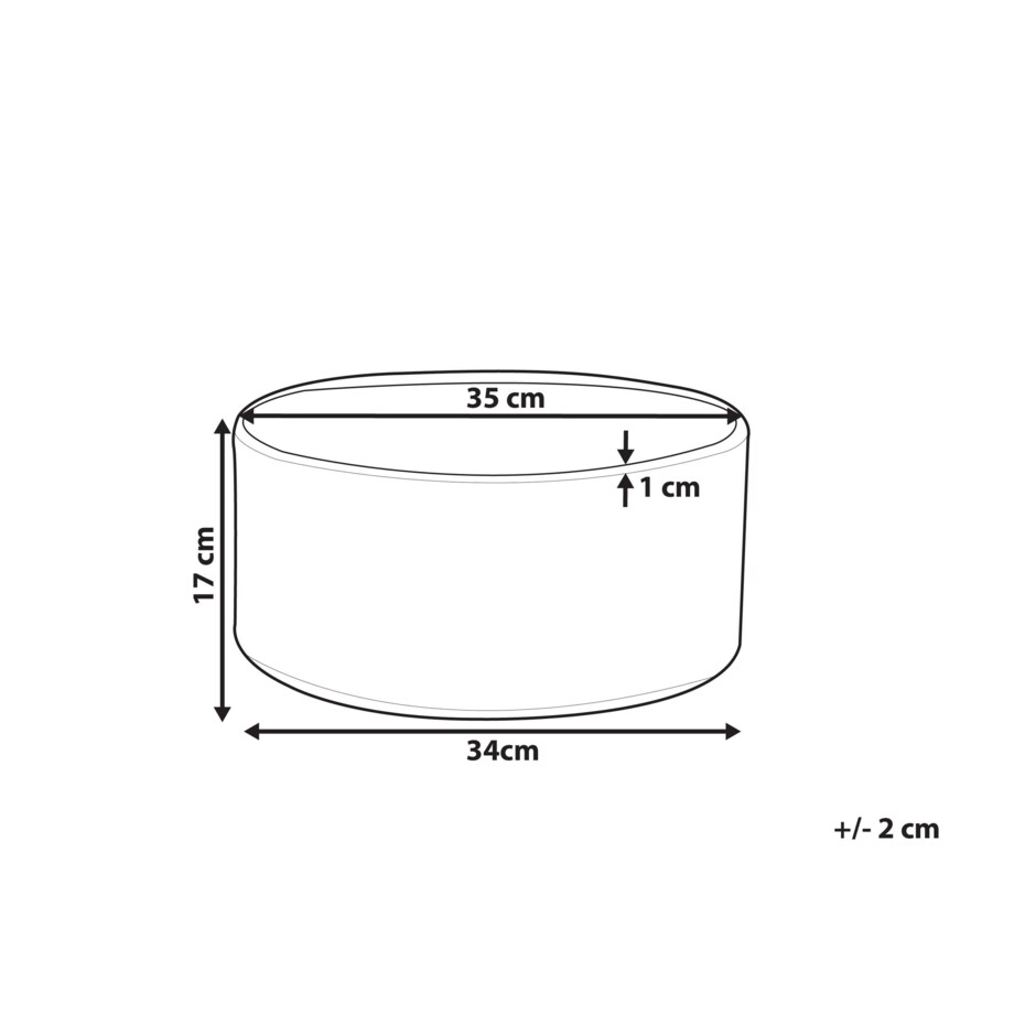 Doniczka ⌀ 35 cm efekt marmuru VALTA
