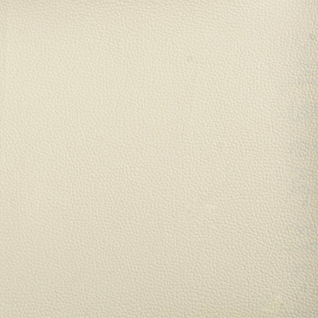 vidaXL Ławka, kremowa, 110x76x80 cm, tapicerowana sztuczną skórą