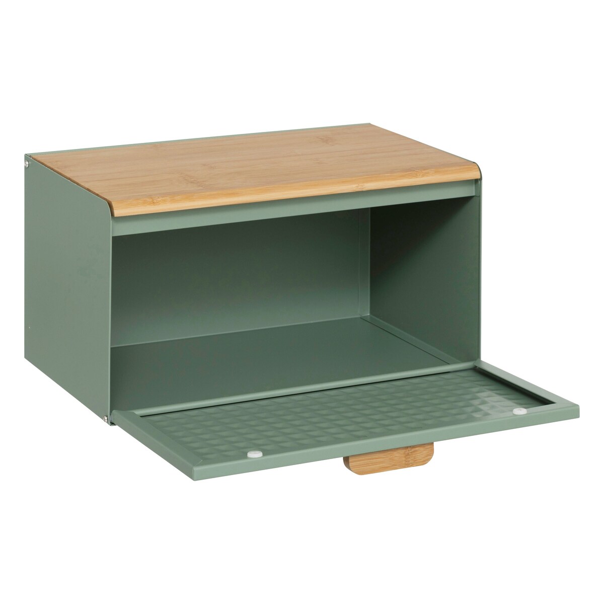 Chlebak metalowy 23,5x35,5x20,8 cm EXTRA zielony