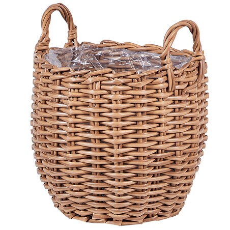 Zestaw 3 koszy na kwiaty AUCUBA 26/34/44 cm Jasnobrązowy