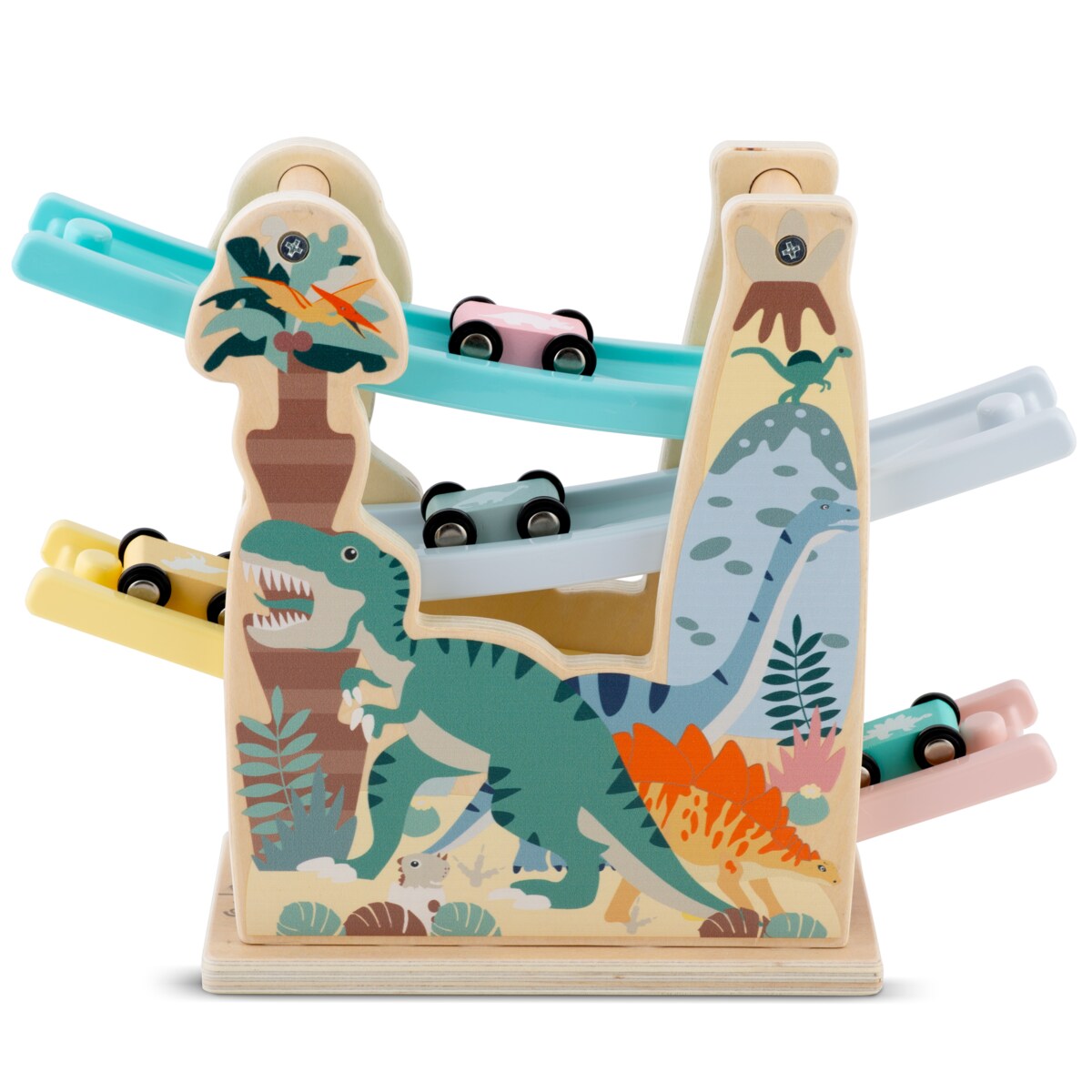 Zabawka drewniana zjeżdżalnia dla aut Ricokids