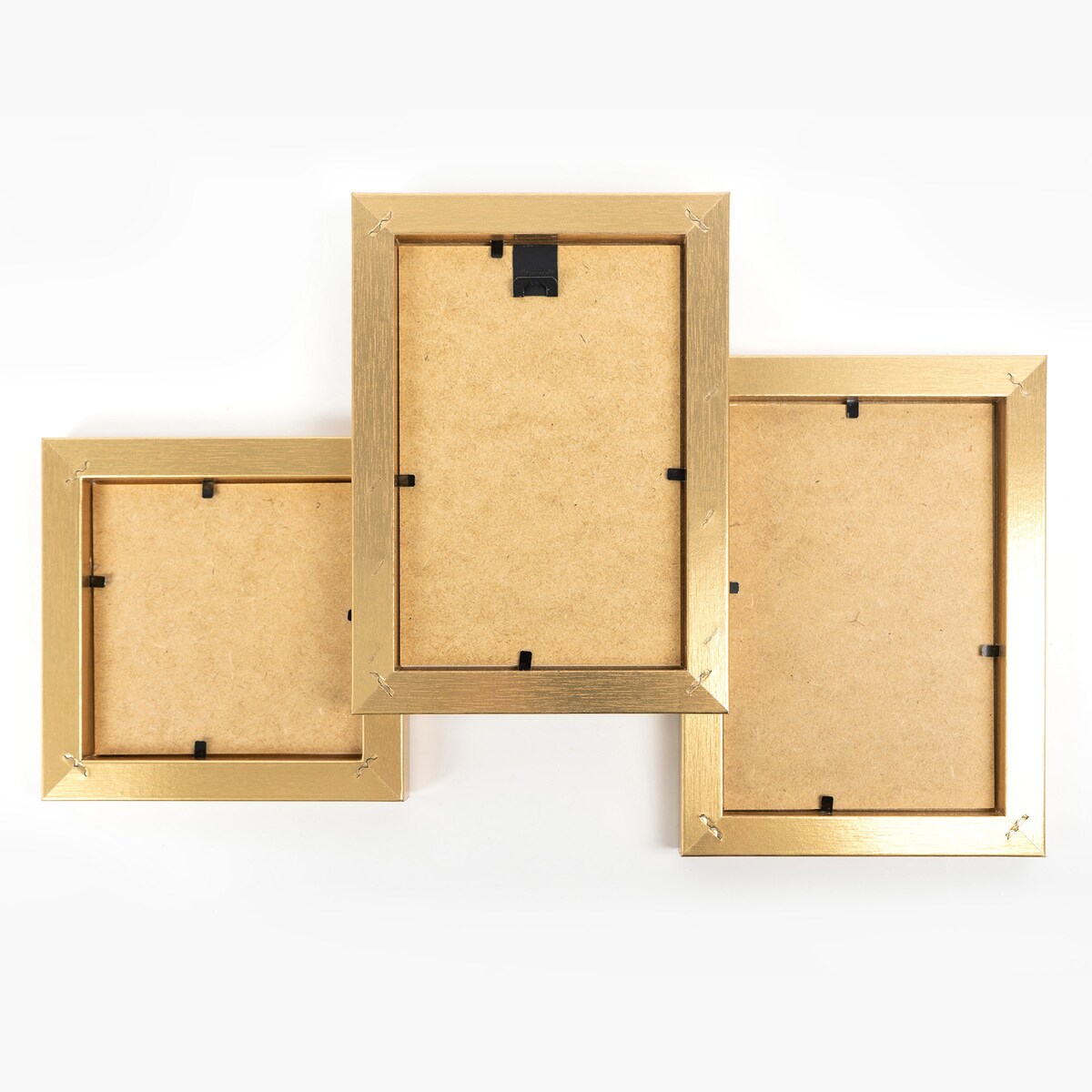 Multirama ramka na zdjęcia. Złota multirama na trzy zdjęcia 10x15 cm 10x10 cm Ramka na zdjęcia 3 w 1 MULTI HEN 4 FRAMAI®