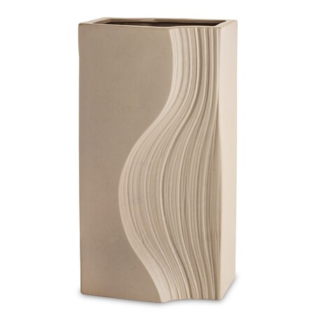 Wazon porcelanowy 35x17x12 cm PRINCIPE beżowy