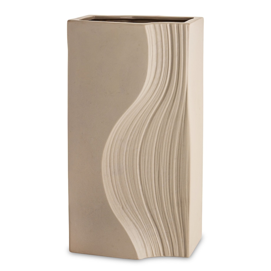 Wazon porcelanowy 35x17x12 cm PRINCIPE beżowy