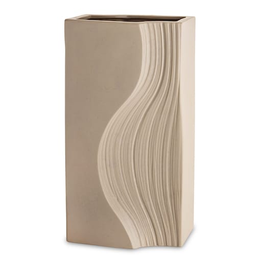 Wazon porcelanowy 35x17x12 cm PRINCIPE beżowy