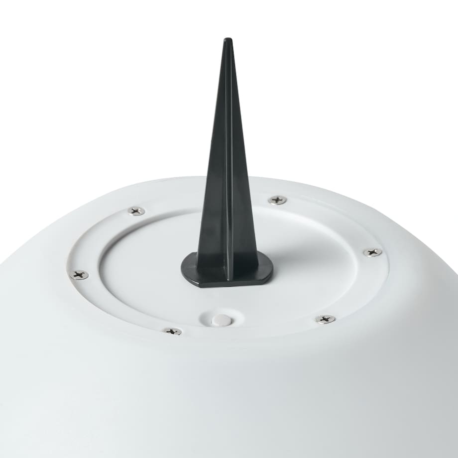 Zestaw 3 kul ogrodowych solarnych LED LOBAINA Z pilotem Biały