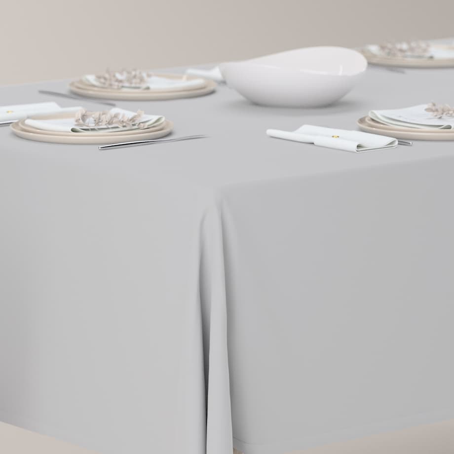 Obrus prostokątny 130 x 130 cm srebrny