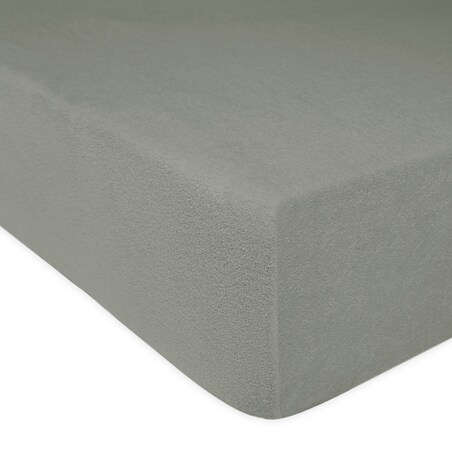 Prześcieradło z bawełny frotte z gumką 140x200 kolor szary