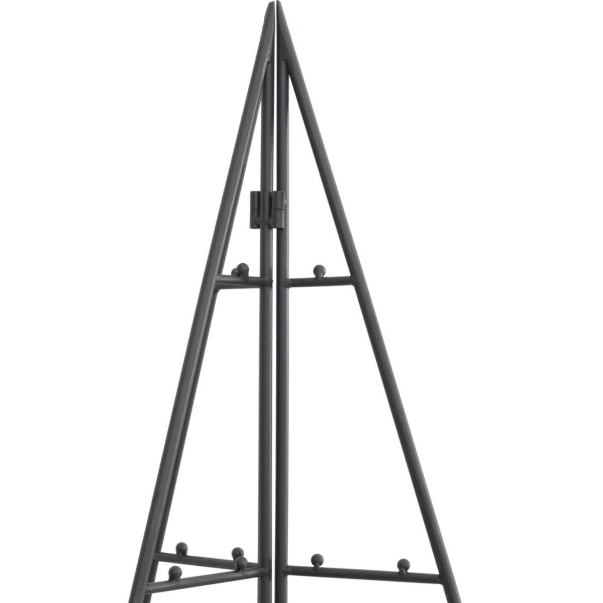 vidaXL Metalowa choinka świąteczna, do dekoracji, czarna, 140 cm