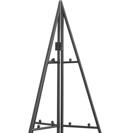 vidaXL Metalowa choinka świąteczna, do dekoracji, czarna, 140 cm