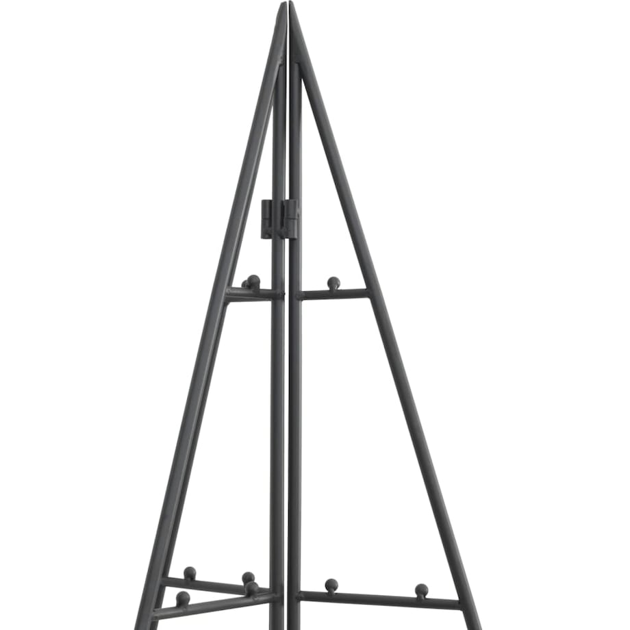 vidaXL Metalowa choinka świąteczna, do dekoracji, czarna, 140 cm