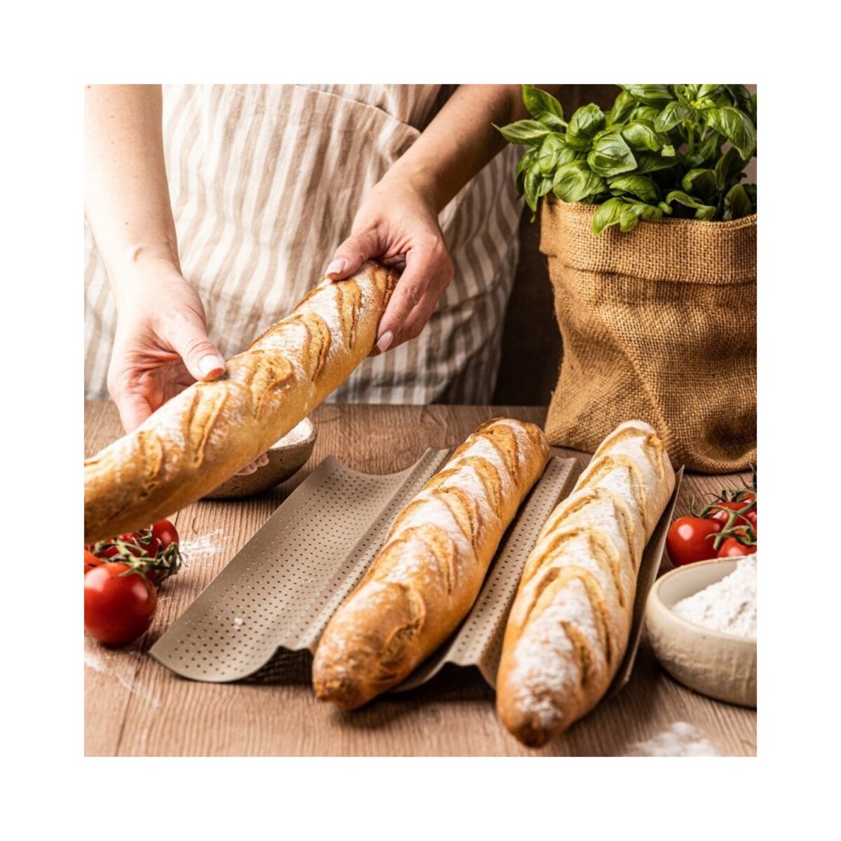 Kinghoff forma stalowa do bagietek zapiekanek 63849