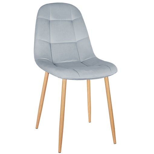 Krzesło tapicerowane do salonu jadalni welurowe pikowane nowoczesne