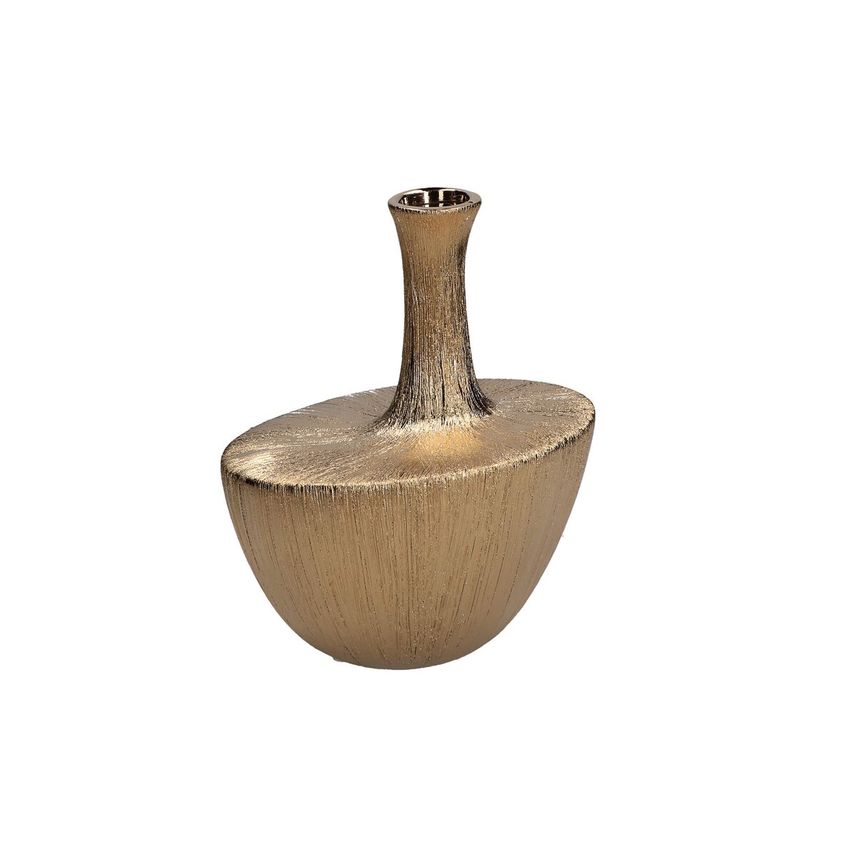 Wazon dekoracyjny Seistortotu - Złoty, 23.5 cm