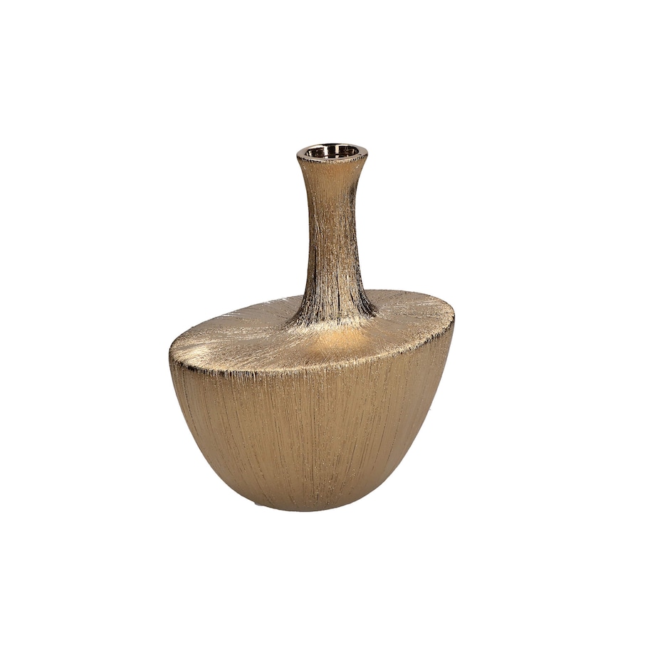 Wazon dekoracyjny Seistortotu - Złoty, 23.5 cm
