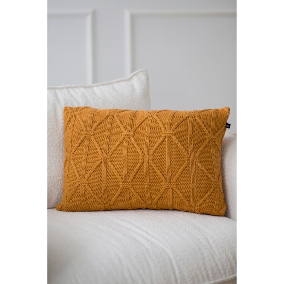 Poszewka brytyjska podłużna musztardowa, 40 x 60 cm, La Manta