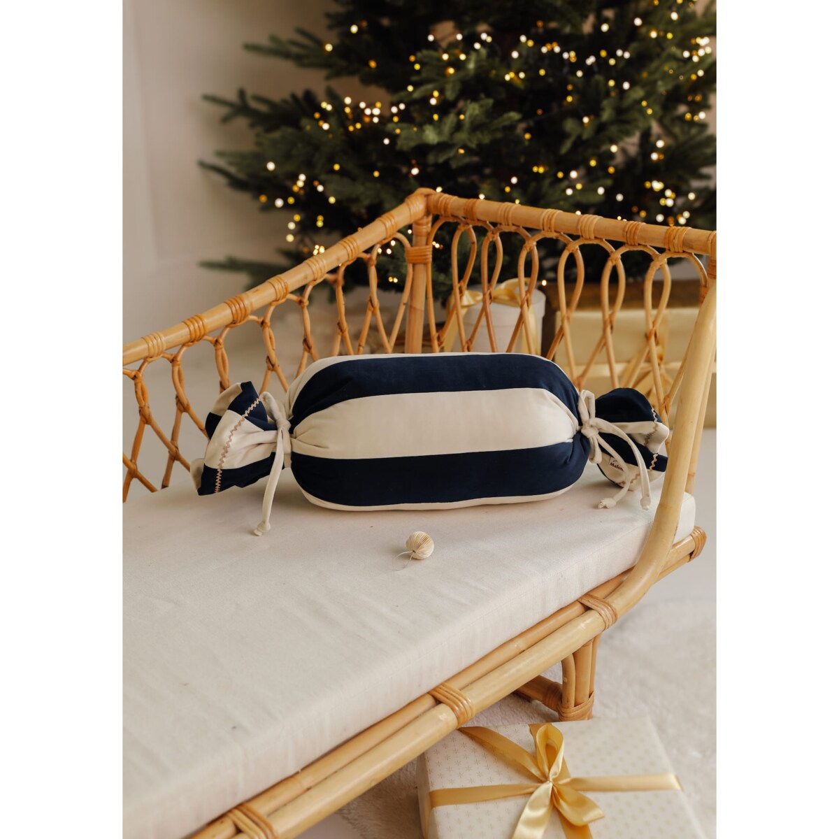 Poduszka Świąteczna Cukierek Royal Blue