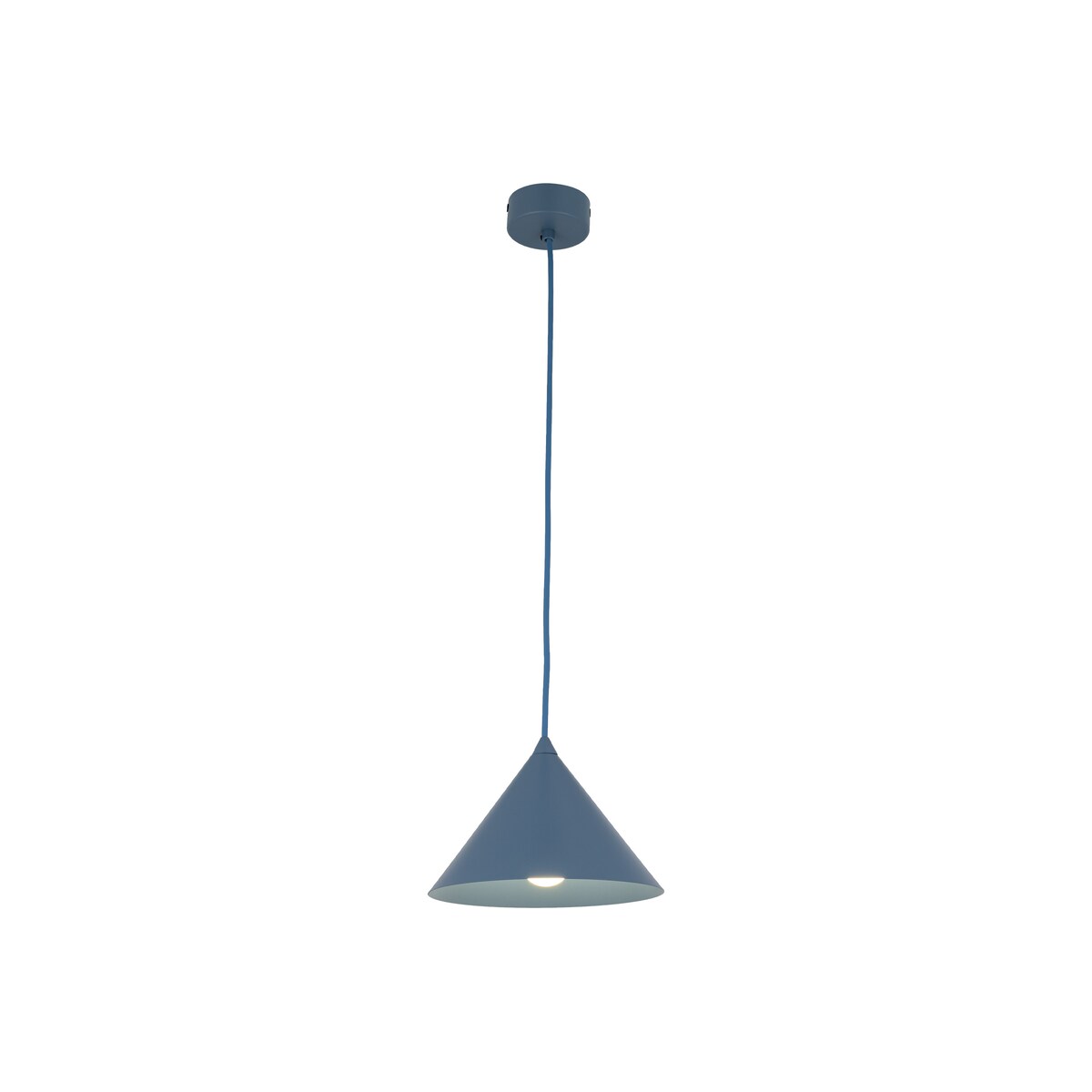 Lampa wisząca TK Lighting CONO S NAVY 11413 niebieska metalowa E27 loft nowoczesna regulowana wysokość